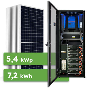 Ecoprodukt Hybrid Victron 5,4kWp 7,2kWh 3-fáz RACK předpřipravený solární systém
