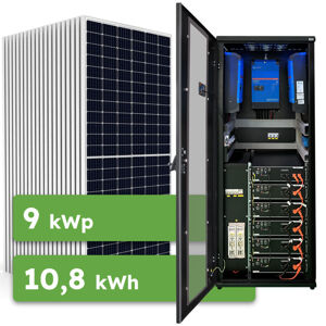 Ecoprodukt Hybrid Victron 9kWp 10,8kWh 3-fáz RACK předpřipravený solární systém