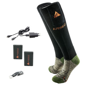 Alpenheat Vyhřívané ponožky Alpenheat FIRE-SOCKS vlna velikost XL s dálkovým ovládáním