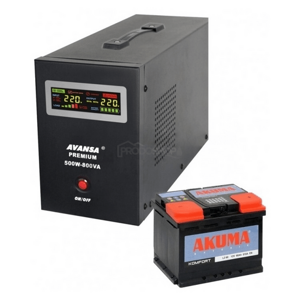 Záložní zdroj pro oběhová čerpadla AVANS UPS 1050W 24V + 2 baterie