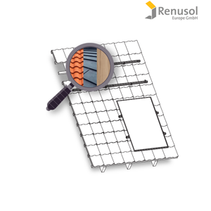 Renusol Konstrukce Renusol na FV pro 1 panel. Plech / šindel / dřevo