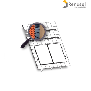 Renusol Konstrukce Renusol na FV pro 2 panely. Plech / šindel / dřevo