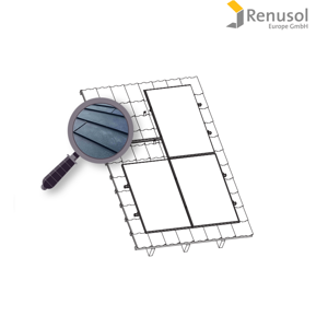 Renusol Konstrukce Renusol na FV pro 3 panely. Falcovaný plech