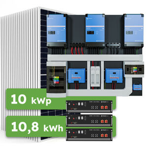Ecoprodukt Hybrid Victron 10kWp 10,8kWh 3-fáz předpřipravený solární systém