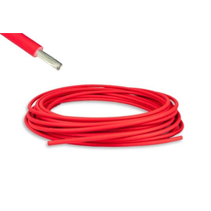 SOLAR XH Pružný solární FV silový kabel XH 4mm červený - BM
