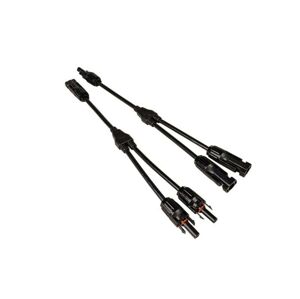 Slučovací Y MC4 kabelové konektory - pár